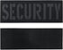 Large Reflective Laser Cut Security Patch, 11x4 inches with Hook and Loop for Vests and Backpacks