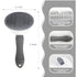 2pcs Dog Brush and Cat Brush - Self-cleaning Slicker Brush and Silicone Dog Bath Brush - Pet Hair Removal Tool for Long