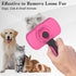 Self-Cleaning Pet Grooming Brush, Skin-Friendly Deshedding Tool for Dogs & Cats, Removes Loose Hair and Tangles