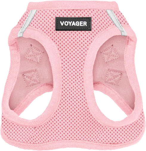 Best Pet Supplies Voyager Step-in Air Dog Harness, Reflective No Pull for Small, Medium Dogs, Cats - Pink, M
