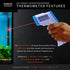 Metris Digital Non Contact Infrared Laser Thermometer Temp Gun for Aquarium Fish Tank, Reptile, Snake, Bearded Dragon, Terrarium Accessories, Handheld, Mini-Mee MMM-2