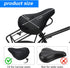 Hadnves Bike Seat Cushion Bicycle Saddle Cover Comfortable Soft Exercise Bike Padded for Spin Indoor and Outdoor
