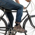 Hide & Drink Set of 2 Rustic Bicycle Ankle Bands - Adjustable Straps with Brass Metal Buckle, Handmade Leather