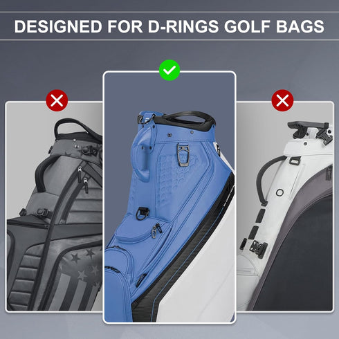 Golf Bag Shoulder Strap, Single Padded Adjustable Straps for Universal Replacement