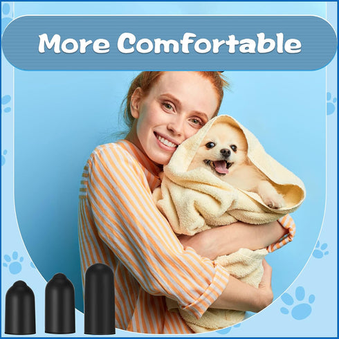 24 Pieces Dog Prong Collar Replacement Parts, Shock Collar Rubber Tips and Silicone Covers for Training (13 mm, 16 mm,