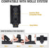 VISMIX Pistol Magazine Pouch, Double 9mm Mag Pouch with Quick Release Kydex Insert, MOLLE Compatible