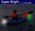 LED Navigation Lights Kit for Boat Kayak, 4Pack Battery Operated Stern Lights with 2 Safety Whistles Included
