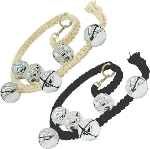 DORUI Dog Hanging Doorbells| Extra Loud Dog Potty Training Bells| Adjustable Durable Braided