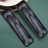 Reusable Travel Utensils Set with Case, 2 Sets Wheat Straw Portable Cutlery for Kids Adults, Eco-Friendly Tableware