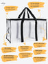 Pack: Pack Adventure & Organization Power Large Black Camp Chair Bag + Transparent & Store Bag