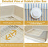 2PCS kathson Large Rabbit Litter Box Trainer, Potty Corner Toilet with Drawer Bigger Pet Pan for Adult Hamster, Guinea