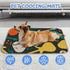 Generic Summer 28" X22" Cooling Pet Mat Ice Silk Dig Cooling Mat Musical Note Prints Dog Bed Washable Pet Pad Mats