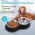 Dog Bowls Large Stainless Steel Dog Water and Food Bowls Set with No-Slip Base, Pet Feeder Bowls Raised Edges for No Spill, Dog Cat Dish for Small, Medium, and Large Pets