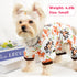 Summer Dog Pajamas for Small Dogs, Cute Pattern Soft Onesie Shirt Pjs for Yorkie Chihuahua Teacup Apparel