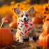 100 25 Preboun Pcs Fall Thanksgiving Dog Bandanas Bulk Pumpkin Maple Leaves Bandanas for Dogs Triangle Kerchief Bibs