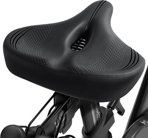 Oversized Bike Seat for Peloton Bike & Bike+, Comfort Cushion Compatible with Road or Exercise Bikes