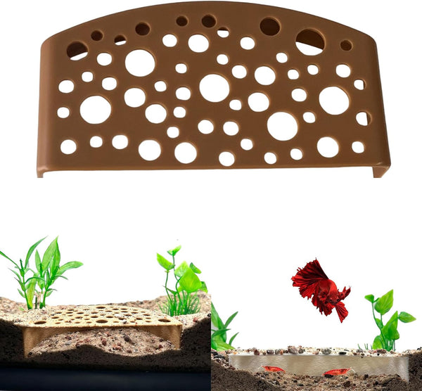 NIHUIFA Shrimp Breeding Cave with Protections Design for Aquarium Fish Tanks Habitat Decoration Trapezoid Shape