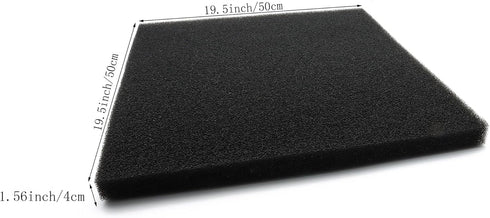 ALEGI Aquarium Filter Sponge - Biological and Mechanical Filter Pad for Fish Tank (19.5" x 19.5" x 1.56")