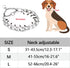 Dog Prong Collar with Quick Release Buckle, No Pull Choke Collar, Detachable Adjustable for Medium Large Dogs