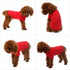 Lovelonglong Pet Clothing Dog Costumes Basic Blank T-Shirt Tee Shirts for Small Dogs, Red S