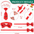 Chunful 150 Pcs Halloween Dog Bow Ties Collars Bulk Adjustable Set for Small Medium Pets (Santa Claus)