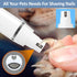 Luxuz 3-in-1 Trimmer, Trimmer Dog & Cat Grooming Kit, Rechargeable Quiet Pet Clippers with Nail Grinder & Paw Cordless