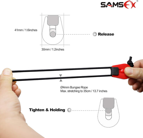 SAMSFX Fishing Rods Belt Stretchy Wrap - Elastic Cable Ties for Casting, Spinning & Fly Rods