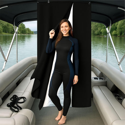 (30" 27" 72" Boat Privacy Changing Tent - Marine Instant Privacy Room Curtain for Changing Clothes, Portable Toilet