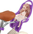 EIRONA Kids Bicycle Doll Seat Doll Chair Accessory for Childrens Bikes, Purple