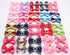 YOY 40pcs Grosgrain Ribbon Pet Dog Hair Bows - 20 Pairs with Rubber Bands - Grooming Accessories for Puppy & Kitty