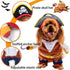 Dog Costume Pirates of The Caribbean Style - Funny Halloween Cosplay for Small to Medium Dogs & Cats, Corsair Dress Up