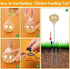 Kalekey (2) Chicken Feeding Toy, Chicken Enrichment Toys with Spring and Metal Ground Stake, Chick Treat Dispenser Peck