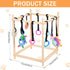 Sibosen 10 Wooden Puppy Play Gym with Hanging Toys for Small Dogs Indoor Jungle Playground Wood Frame with Interactive