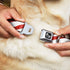 Buckle-Down Seatbelt Buckle Dog Collar, Large, Candy Cane, 1.5" Wide, Fits 18-32" Neck