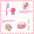8 VCZONE Pcs Cat Brush Grooming Kits, Pet Self Cleaning Kit with Pet Nail Clipper and File, Flea Comb, Pet Shampoo Bath
