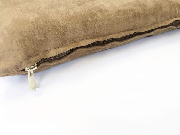 Luxurious Comfort Pet Dog Bed External Cover, COVER ONLY, for Small and Large Dogs, Suede, Brown, 36"x29" (34"x27"x3")