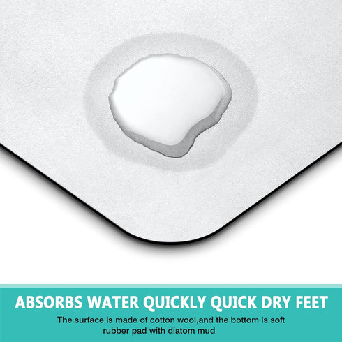 Dog Mat for Food and Water, Absorbent 20x12in Quick Dry Dog Water Bowl Mat