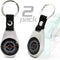Keychain Pocket Compass Equipment, 2 Pack Military Survival Mini Metal Waterproof Compass for Hiking