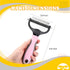 PetnBeyond Undercoat Rake - Double Sided Dematting Brush Tool for Cats and Dogs - Safe Detangler Grooming Brush