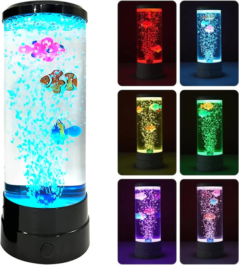 Janoiuc LED Fish Lamp Kit, Multi-Color Changing Aquarium Tank Night Light, Decorative Simulated