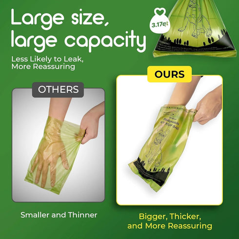 720 Count 48 ATIFBOP Biodegradable Dog Poop Bags Rolls, Leak Proof and Thicken Pet Poop Bag (Scented)