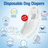 48 Counts Pet Soft Disposable Male Dog Wraps - Dog Diapers for Male Dogs, Puppy Diapers with Wetness Indicator XSmall