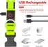 LED Dog Collar, Adjustable USB Rechargeable Light Up Safety Glowing Collar for Dogs, Small, Green