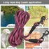 BTINESFUL Dog Tie-Out Long Tether Rope, 8ft/12ft/20ft/30ft/50ft/75ft, Outdoor Leash for Large Medium Small Dogs