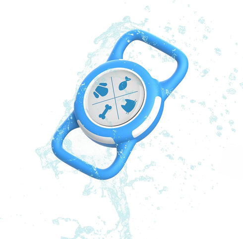 Airtag Holder Compatible with Apple, Waterproof Tracker Protective Case for Dogs/Cats Collar, Silicone Soft Lightweight