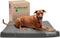Furhaven Water-Resistant Orthopedic Dog Bed - For Large Dogs up to 95 lbs, Removable Washable Cover, Stone Gray,