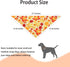 PRITIWEL 2PCS Fall Dog Bandanas Halloween Dog Bandanas Fall Scarf for Boy and Girl Plaid and Stripe Triangle Reversible