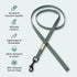 FuzzYard Life Dog Lead | Size L | Stylish Premium Cotton Design in Myrtle Green Perfect for Everyday Walking and Training