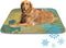 Generic Cooling Blanket for Dogs Cats Ice Silk Cool Dog Mat Palm Leaf