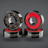 Twolions High Rev 608RS Hybrid Black Ceramic Bearings - Pack of 8 for Inline Skate, Skateboard or Scooter